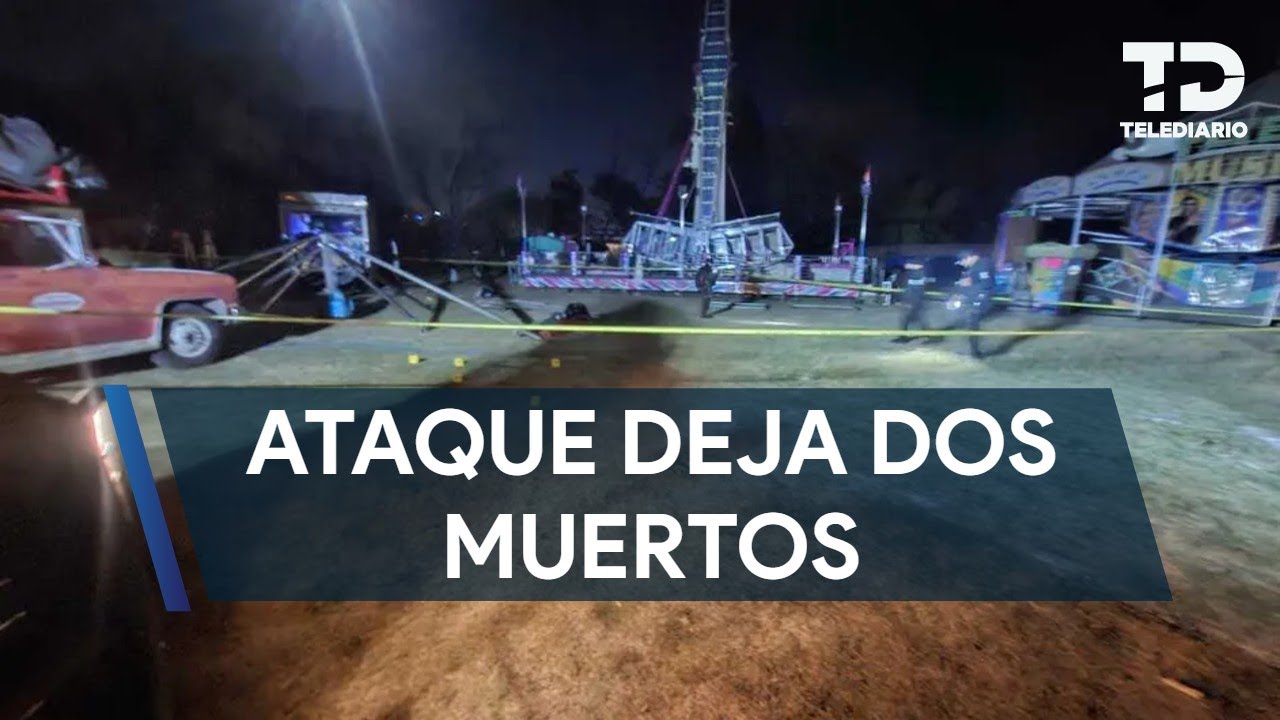 Ataque armado deja dos muertos mientras instalaban juegos de feria en Teocaltiche