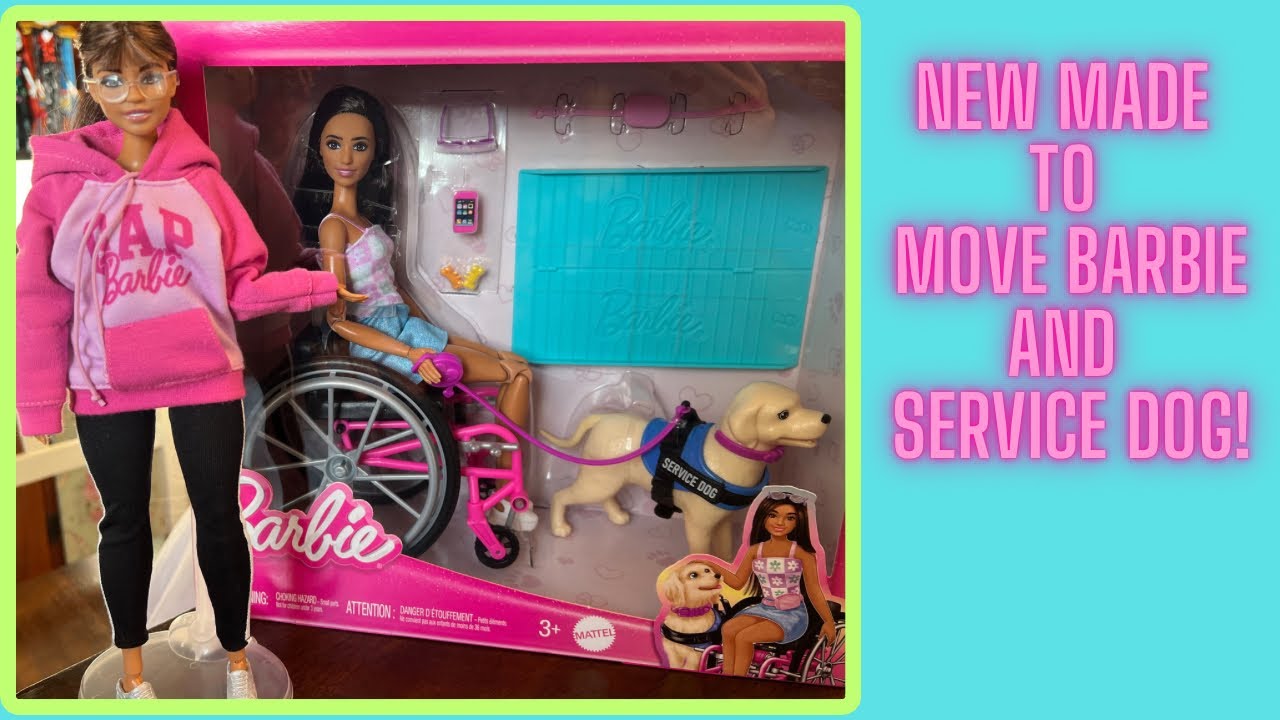 BRAND NEW Made to Move Barbie and Service Dog *adult collector*