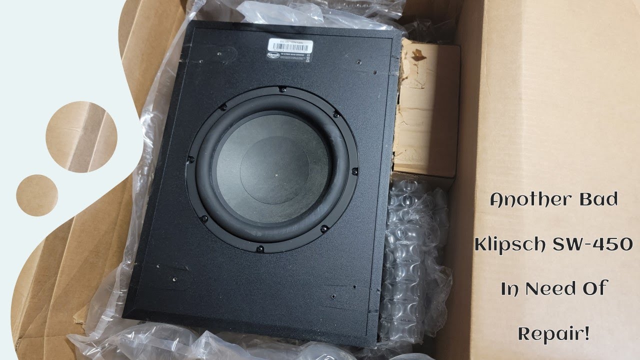 (Quick Fix) Another Bad Klipsch SW-450 Repair