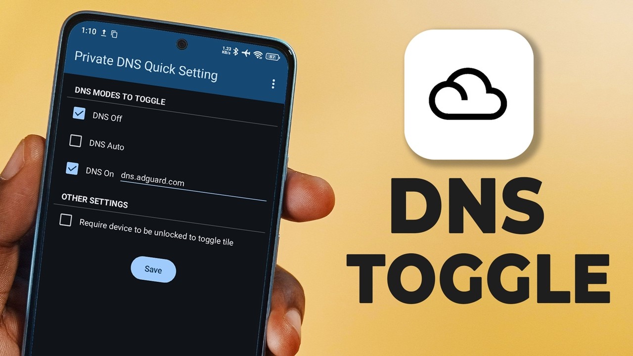 Как использовать приложение Private DNS Quick Toggle на Android — включение и выключение DNS