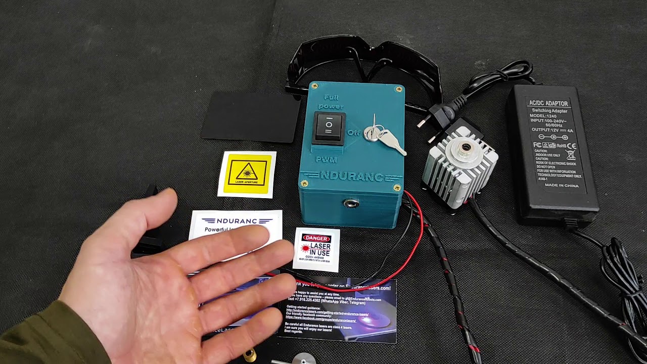 An Endurance 5.5/5.6 (5500/5600 mw) watt diode laser attachment (upgraded version)