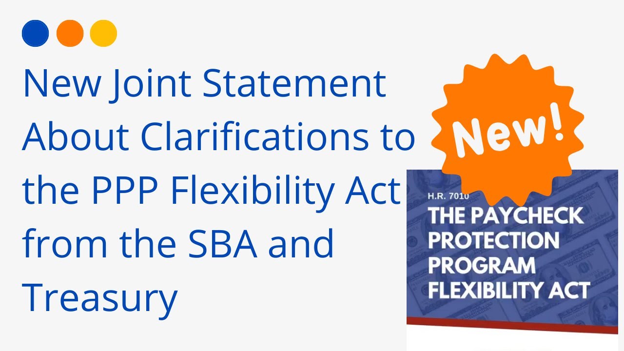 What's the Latest Guidance from the PPP Flexibility Act?