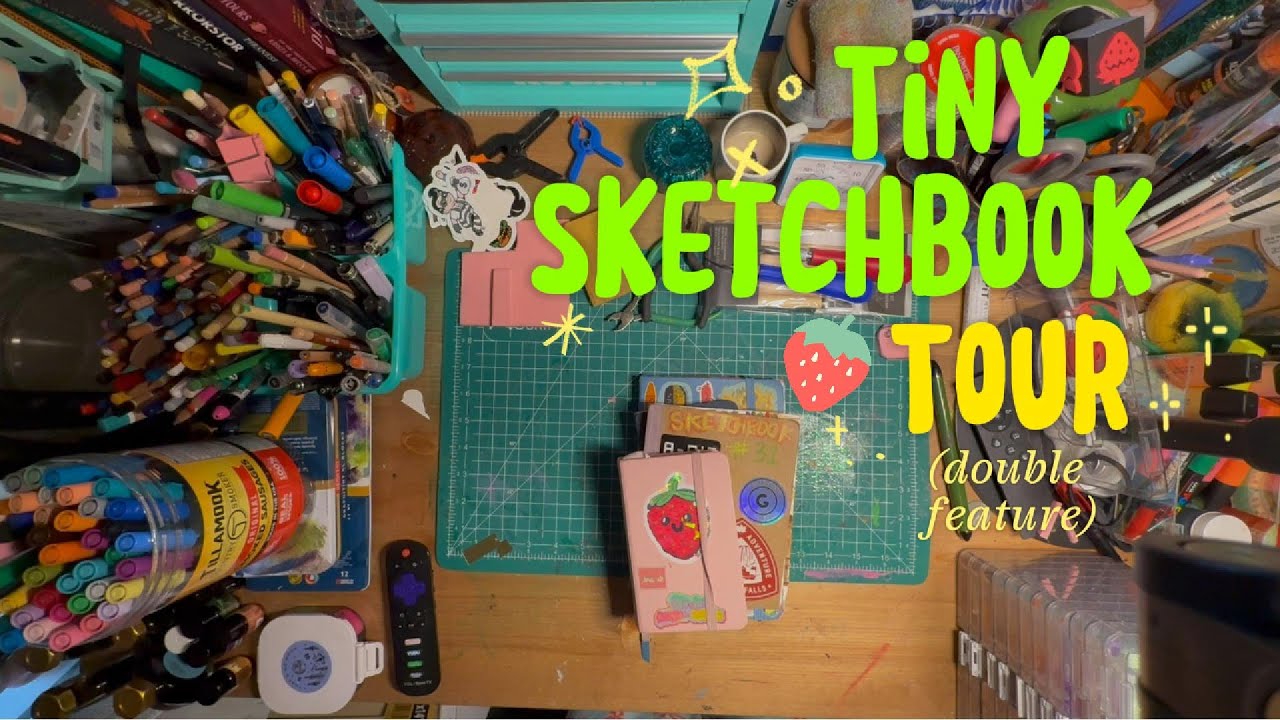 First Sketchbook Tour of the Year! (little to no talking during flip through)
