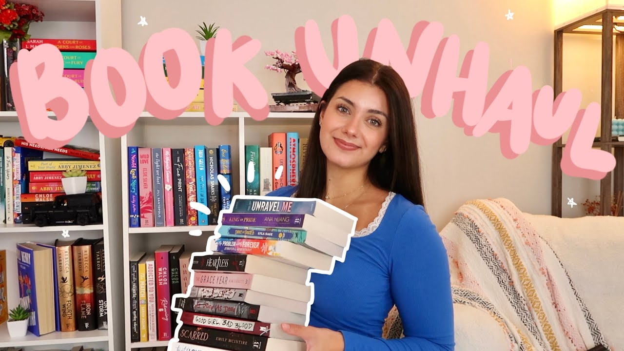 book unhaul 📚📦 cleaning out my bookshelves & getting rid of books I no longer want