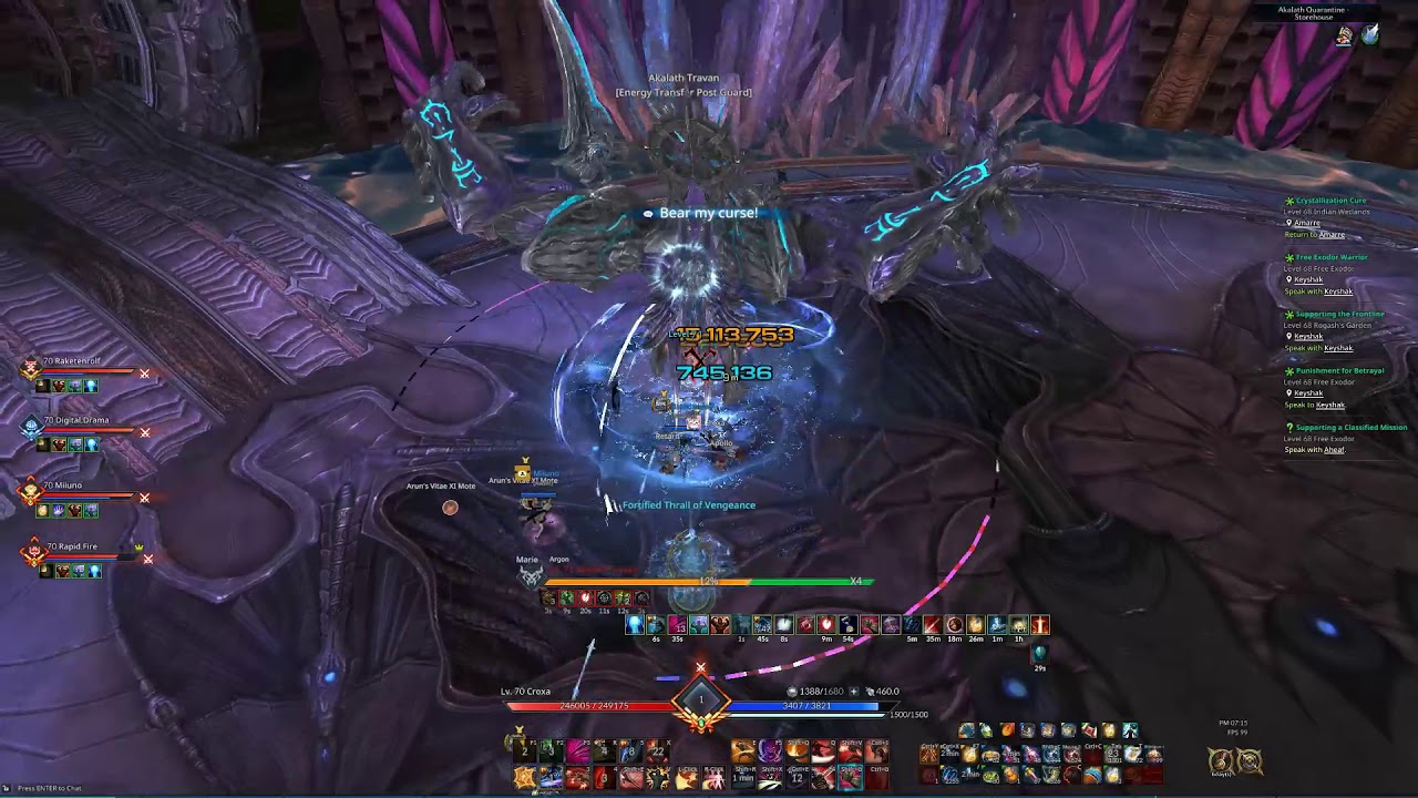 [TERA EU] Akalath Quarantine full clear - Warrior PoV