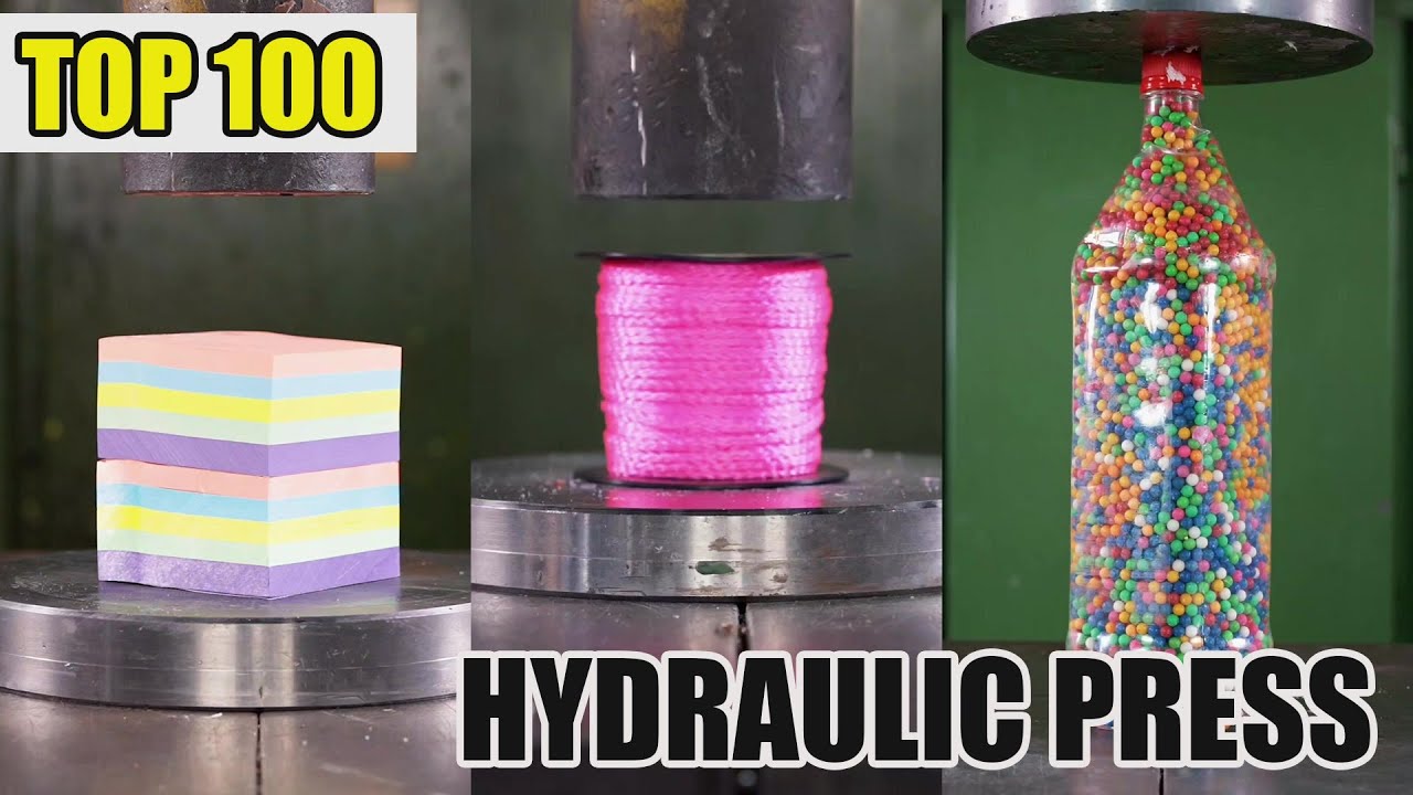 Top 100 Most Satisfying Hydraulic Press Crushes | Ultimate Crushing Moments Compilation #asmr