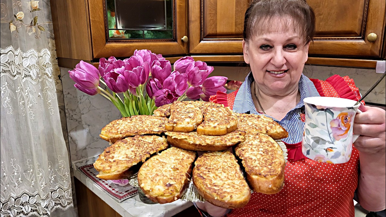 Беру ЛУК и готовлю ГОРЯЧИЕ БУТЕРБРОДЫ к ЧАЮ! Со вкусом ЧЕБУРЕКОВ.
