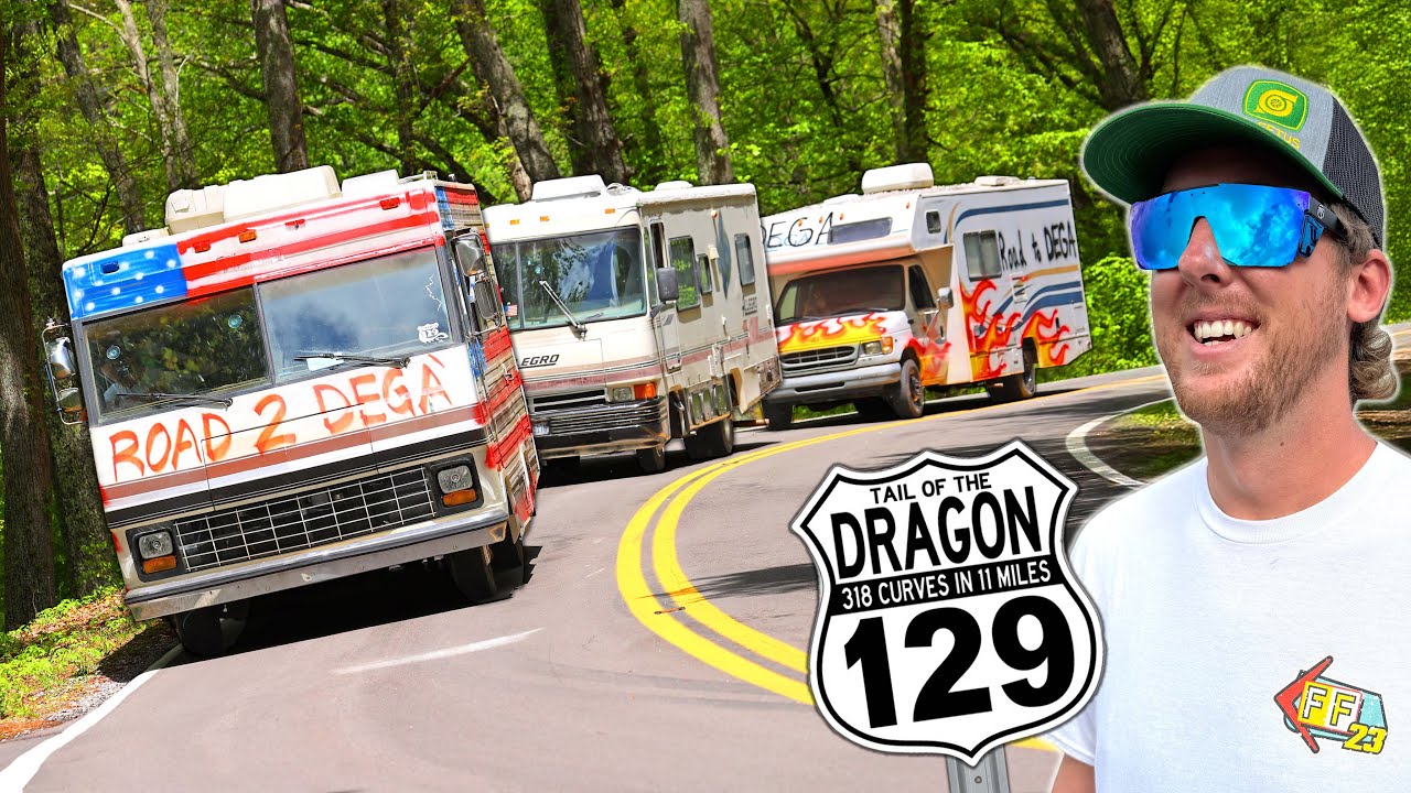 CHEAP RV BATTLE Day 3 - Climbing America's Most INSANE Road! (Tail of the Dragon)