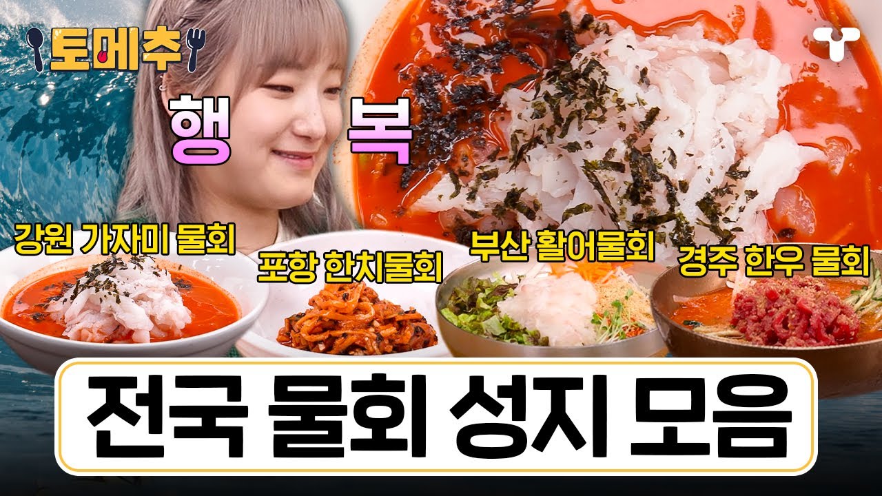 [#토밥좋아] 전국구 물회 맛집들 제대로 털어버린 히밥! 시원 매콤 물회 모음ZIP✨ | #토메추 | 토밥즈의 메뉴 추천