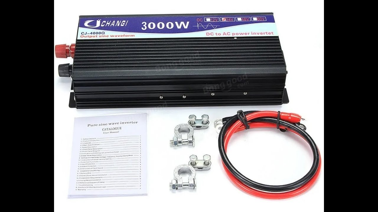 Pequeno Teste do Inversor  Changi 3000w Senoidal