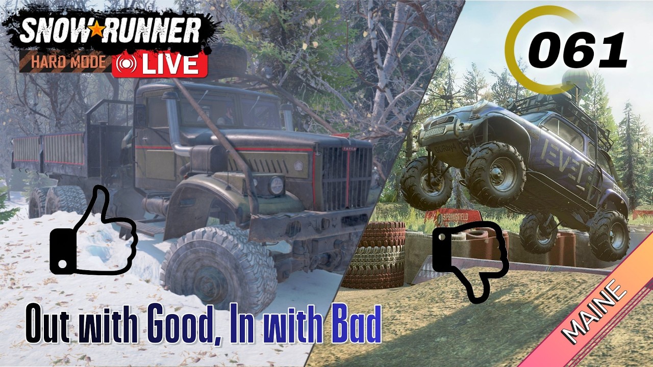 Snowrunner | Solo | Hard Mode | Maine | E061 - Finishing Maine, Then Tennessee