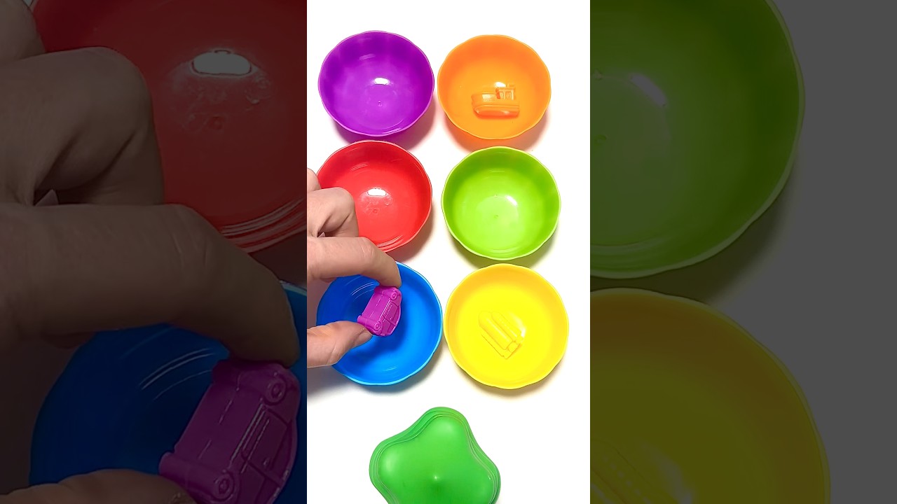 No Matching Cup? ✋🚗 Color Sorting ASMR 