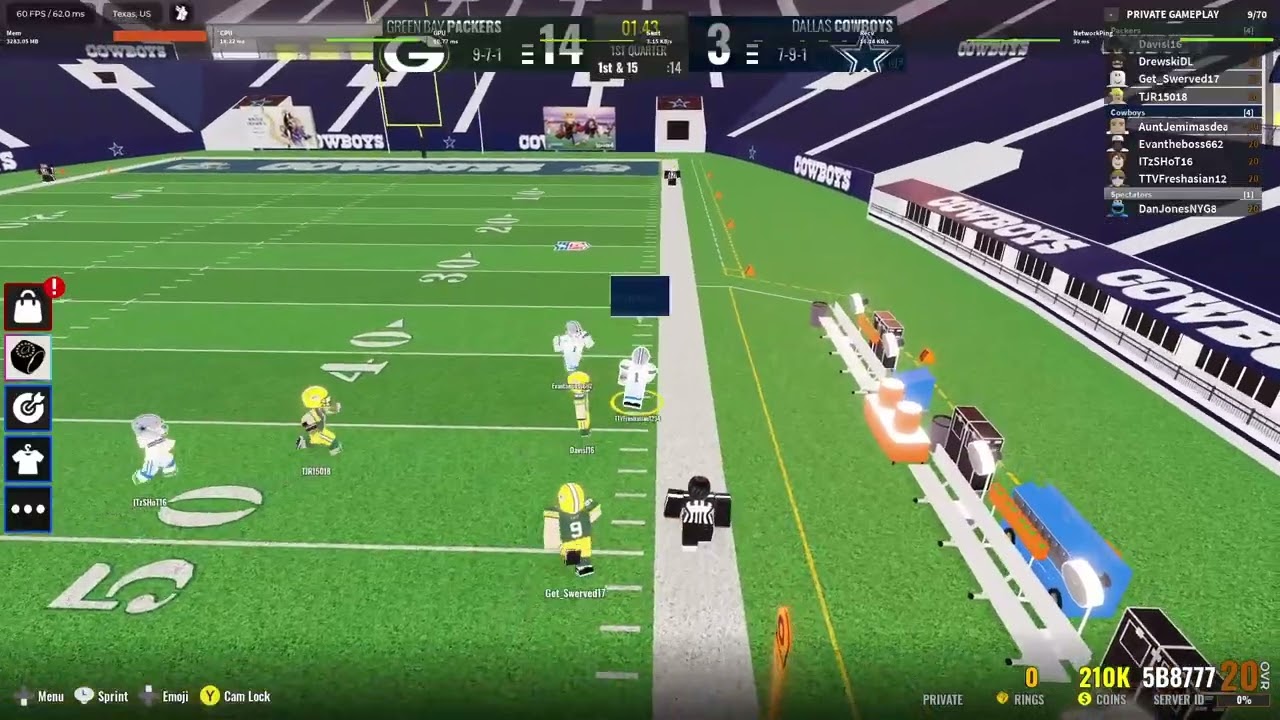 UF League Week 6: Packers vs Cowboys