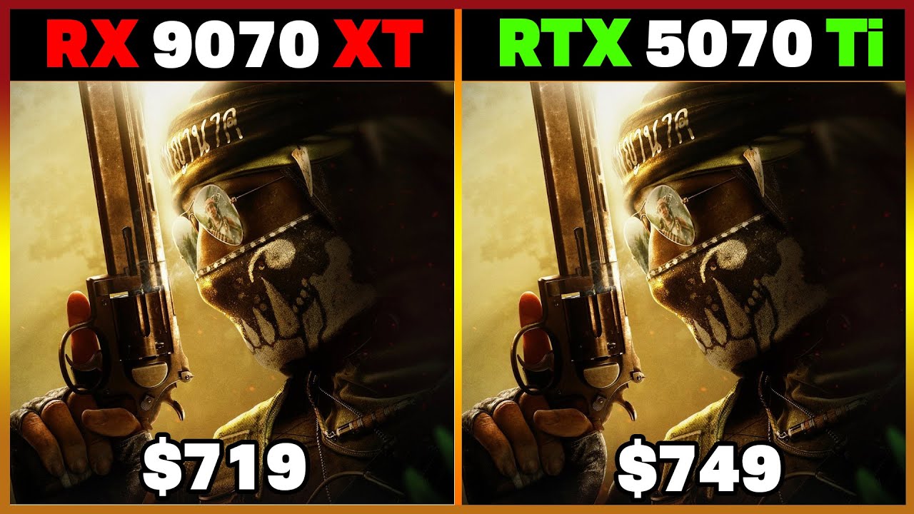 RX 9070 XT vs RTX 5070 Ti - Gaming Benchmark Test