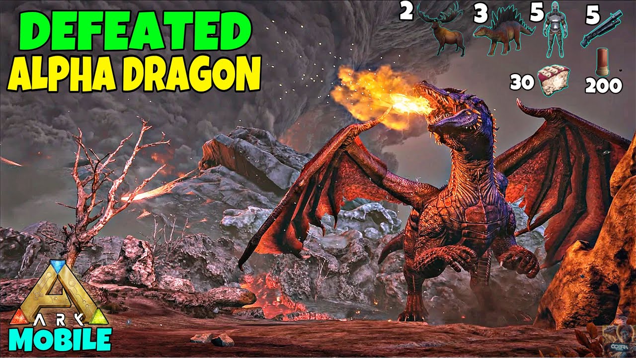 Ark Ultimate Mobile Edition | Dragon Boss Fight | Ultimate Tribe Strategies