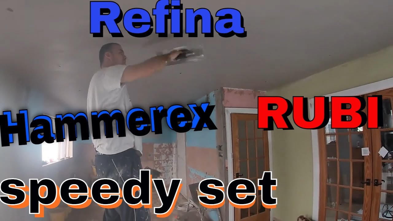 Plasterer Plastering Ceiling on Stilts & using Refina Superflex Trowels in Hammerex Tool Bag #shorts