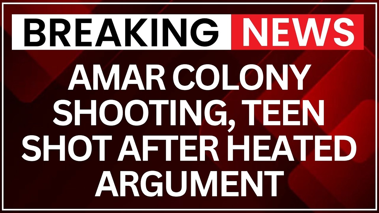 Amar Colony Shooting: 17-Year-Old Teen Shot In Amar Colony After Heated Exchange At Local Eatery