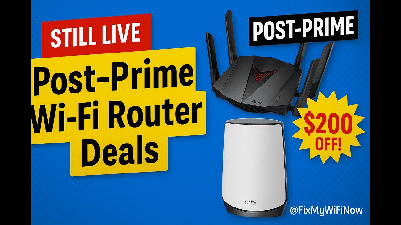 Post-Prime Day Wi-Fi Deals 2025 🔥 Save $200 on Mesh & Gaming Routers!