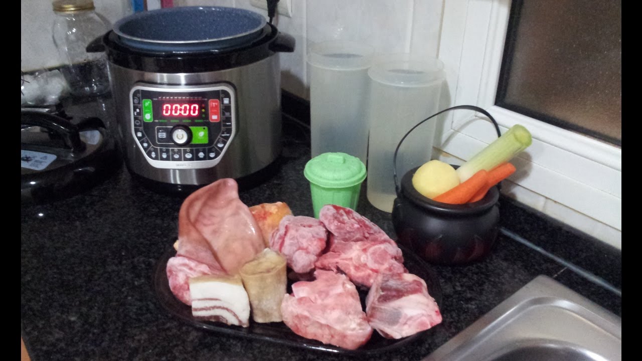 Caldo y crema de verduras en olla GM G