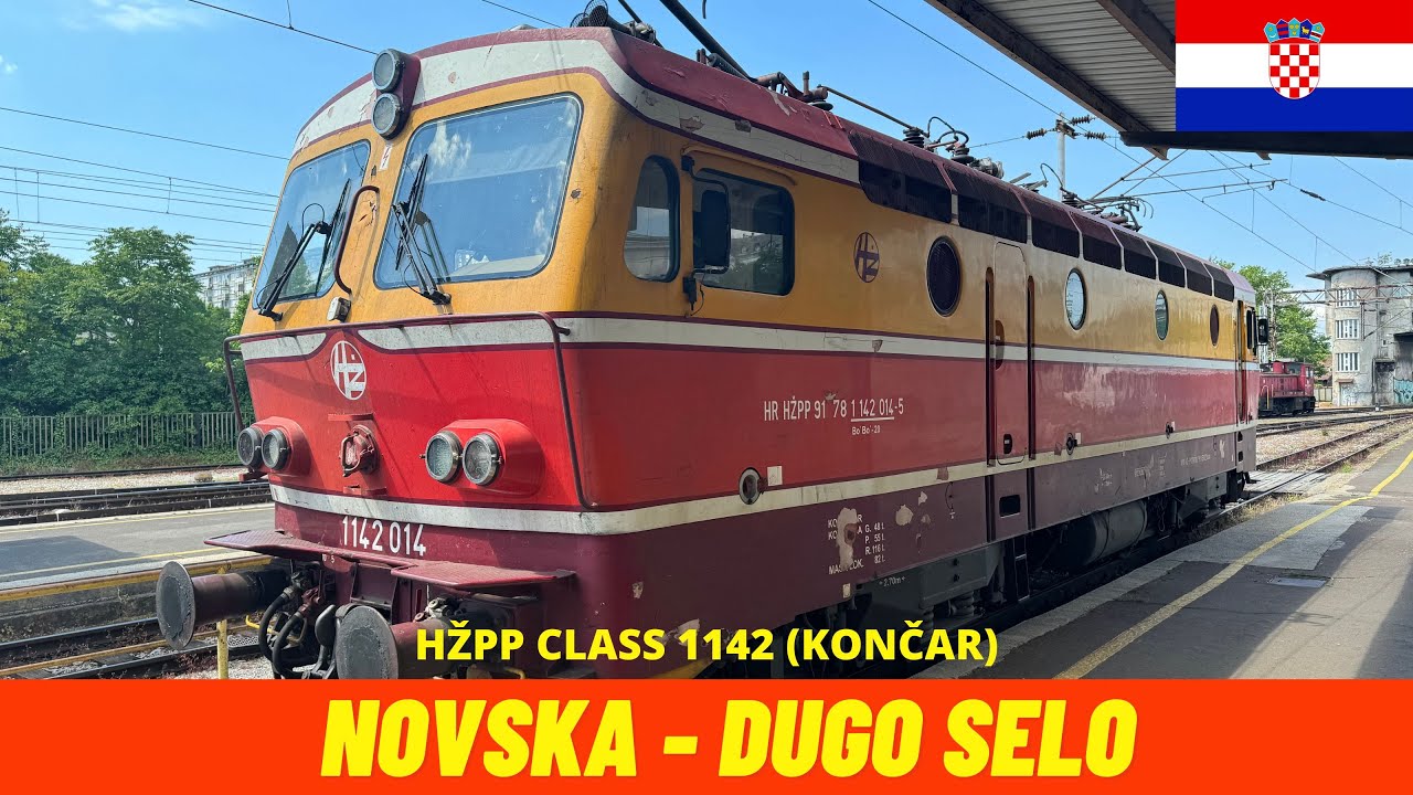 Cab Ride Novska - Dugo Selo (M103 Railway, Croatia) train driver's view 4K