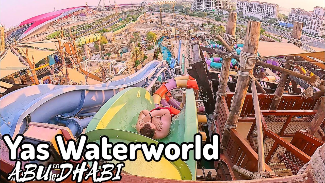 Yas Waterworld Theme Park, Abu Dhabi, 45 rides and slides