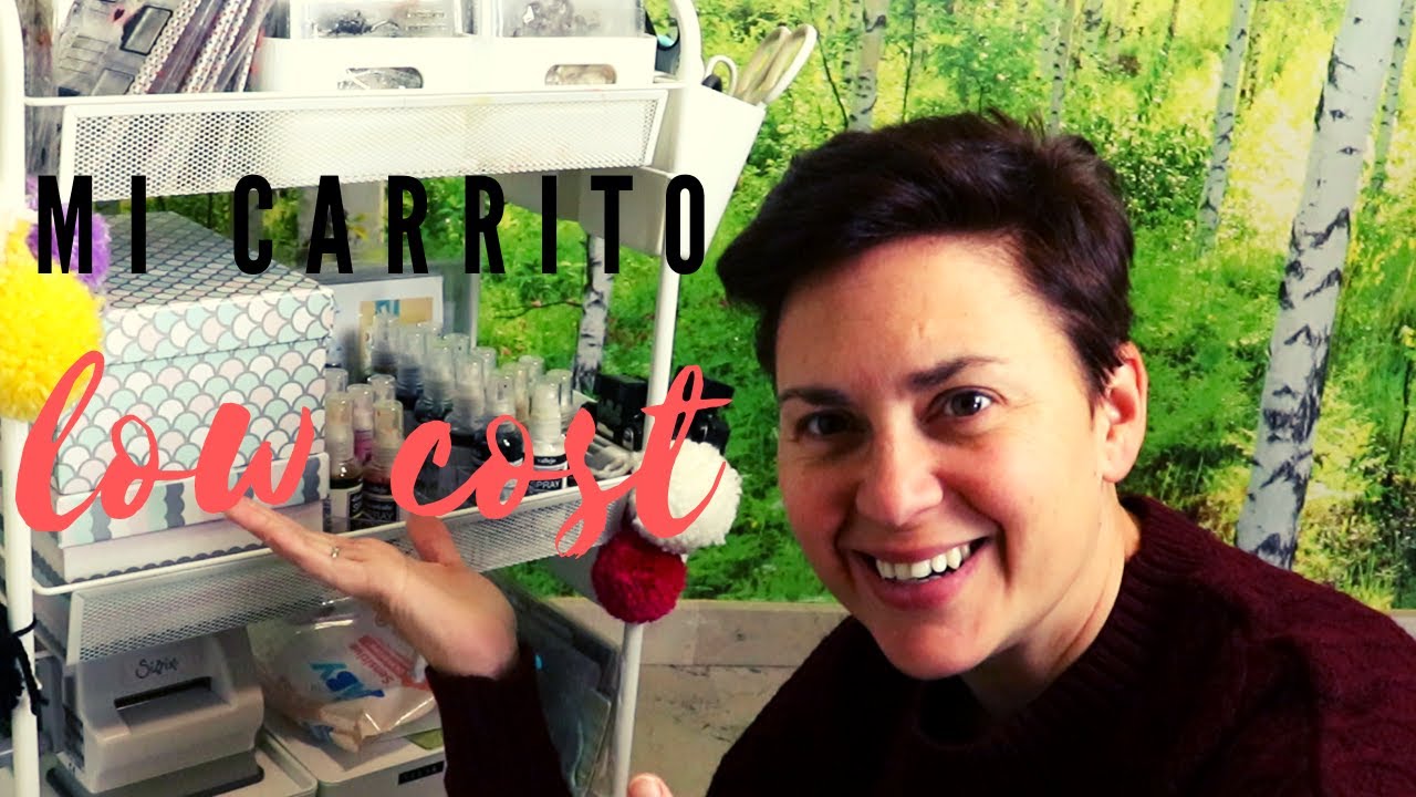 ORGANIZACIÓN SCRAP 🛒MI CARRITO IKEA BARATO!!!!!😊💖QUE TENGO?COMO LO ORGANIZO? 😊