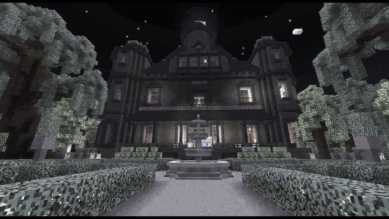 Haunted Victorian mansion TIMELAPSE build | Creepy Doll MC Map | Acoustic guitar no commentary