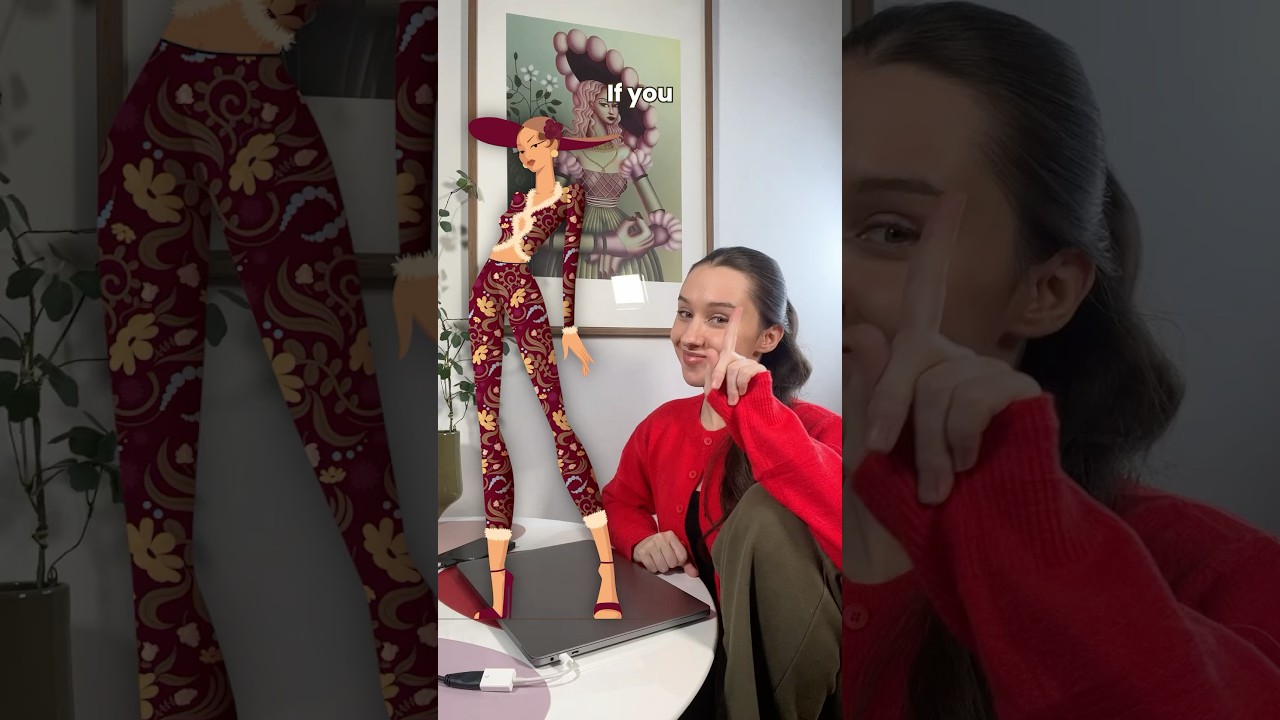 Как создавать модные иллюстрации! 👗👚🧤🧥 #иллюстрация #adobeillustrator #fashionillustration