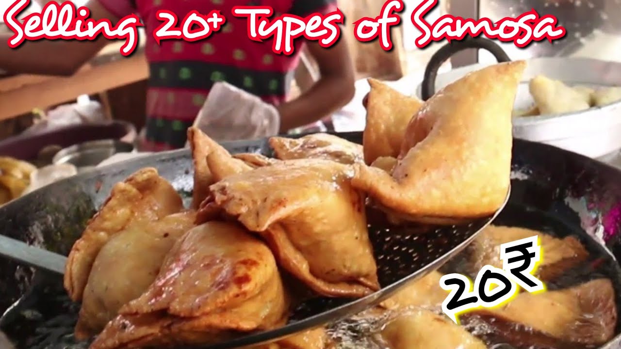 Selling 20+ Different Types of Samosa at Samosa Seth NH1 TDI City !! Khushbu Gour