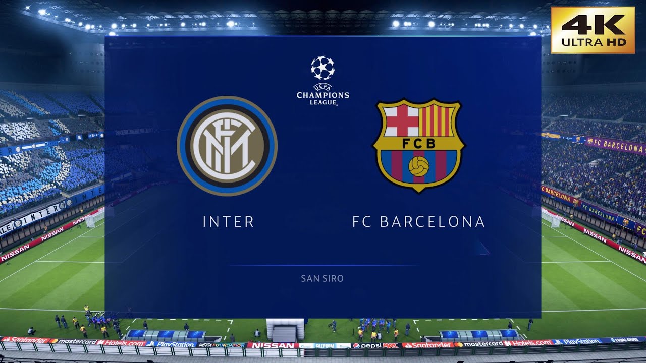 FIFA 20 (PC) Inter Milan vs Barcelona | UEFA CHAMPIONS LEAGUE MATCHDAY 6 PREDICTION | 10/12/2019 |4K