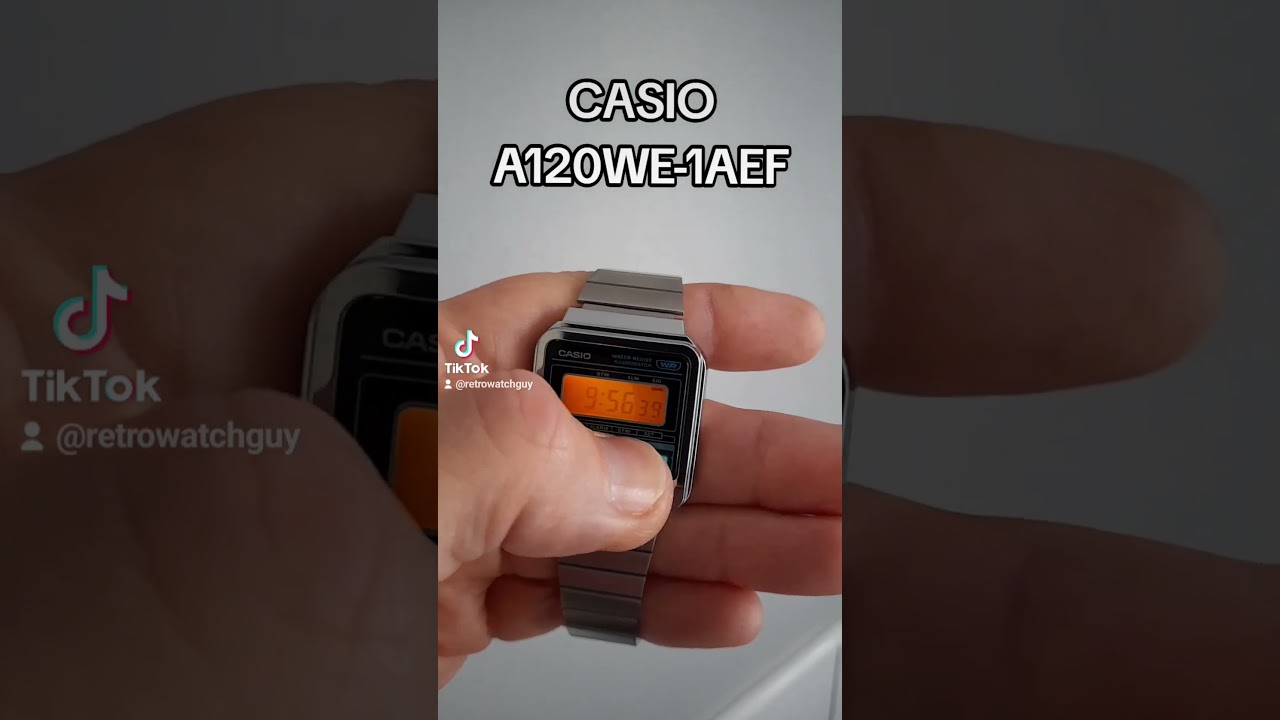 CASIO A120WE-1AEF digital watch vintage collection. #vintagecollection #digitalwatch #casio