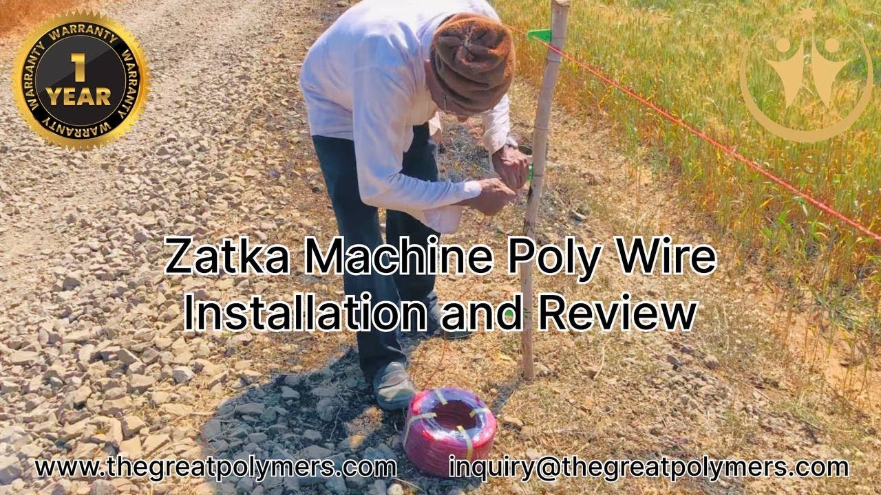 Zatka Machine Poly Wire Company Installation and Customer Review #farmer #agriculture #zatkamachine