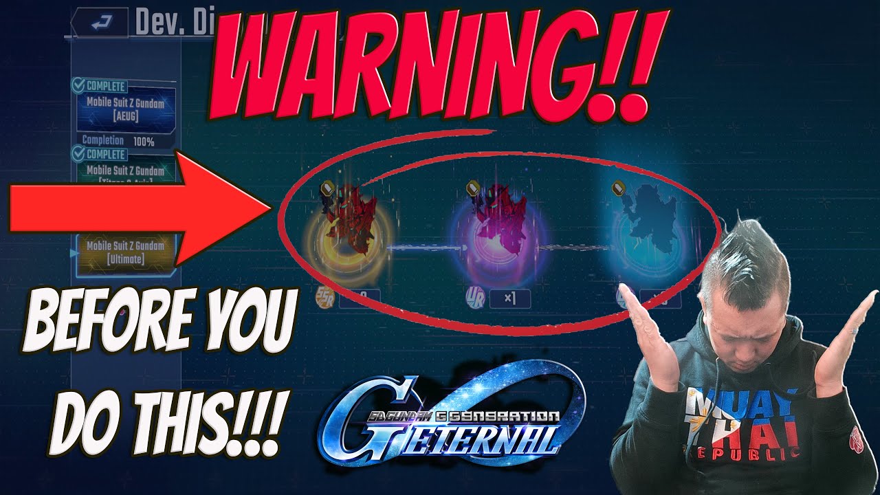 BEFORE YOU DO THIS! DONT MAKE THIS MISTAKE! SD Gundam G Generation Eternal