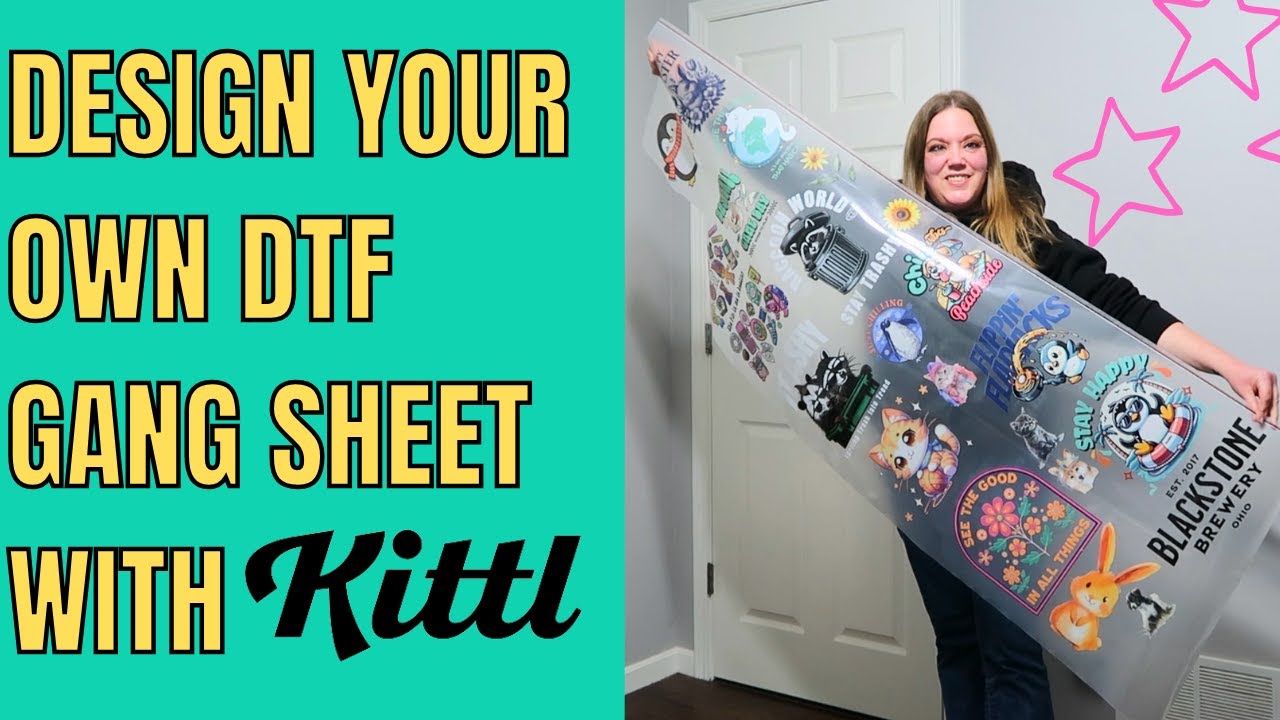 Как создать лист DTF Gang Sheet в Киттле | Максимально используйте пространство и сэкономьте день...