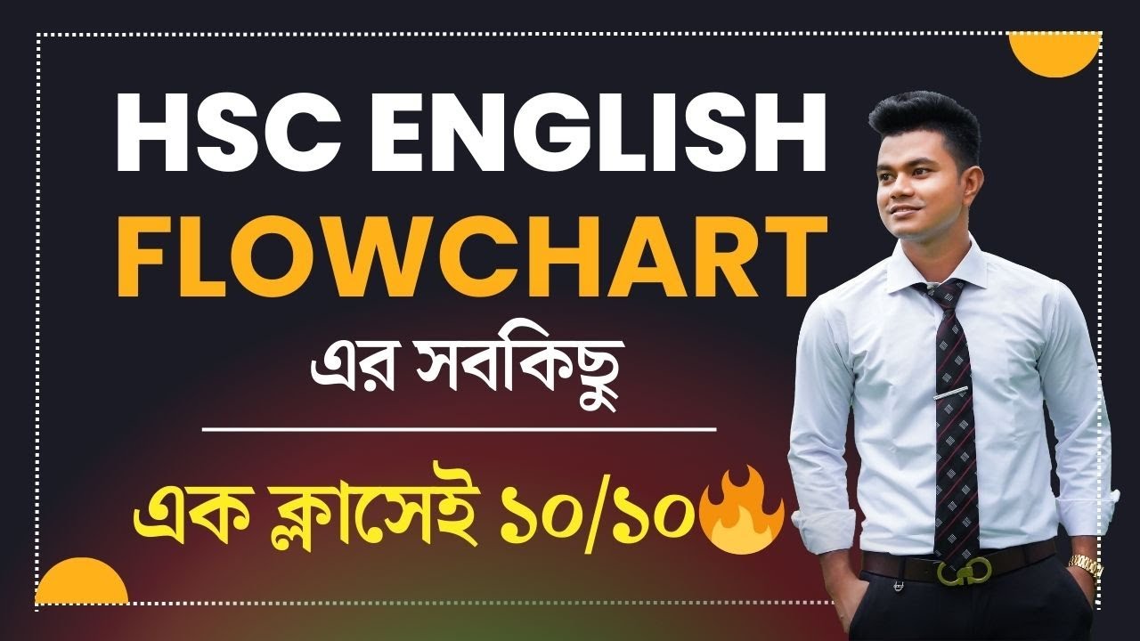 Flowchart এক ক্লাসেই ১০/১০🔥 HSC English Flowchart | Flowchart