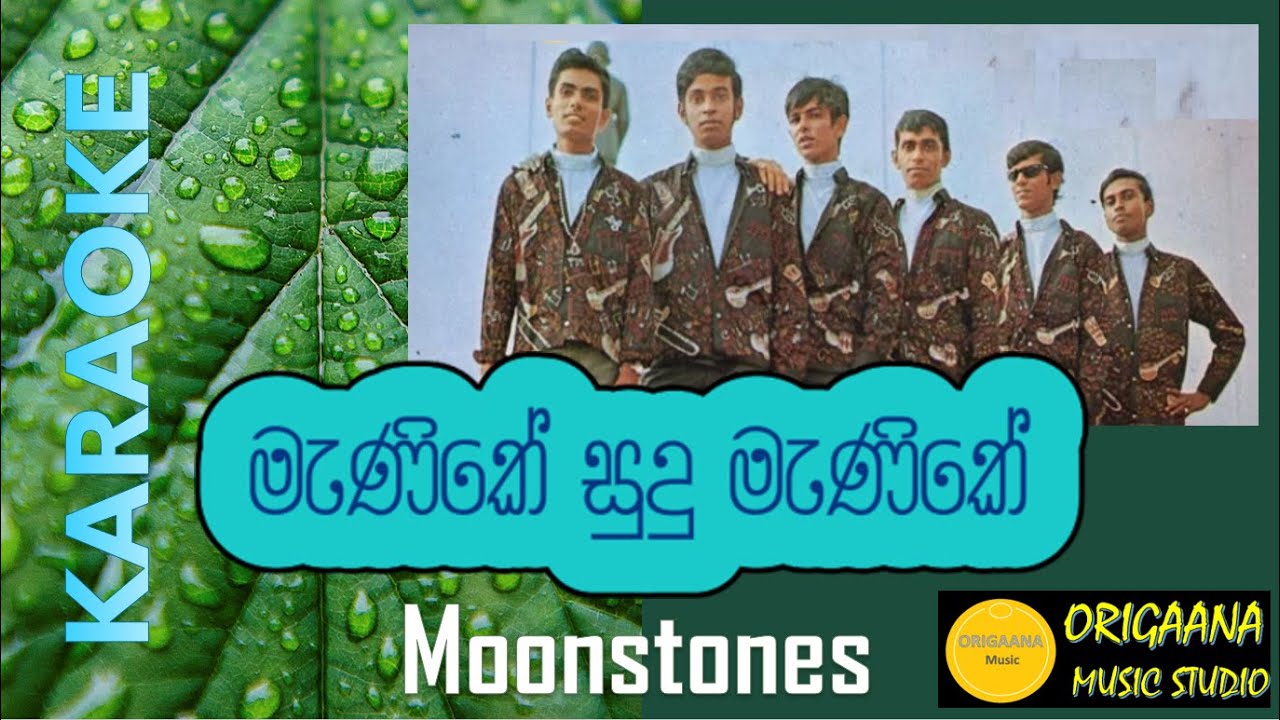 Manike Sudu Manike Karaoke Without Voice With Lyrics මැණිකේ සුදු මැණිකේ Moonstone Cover