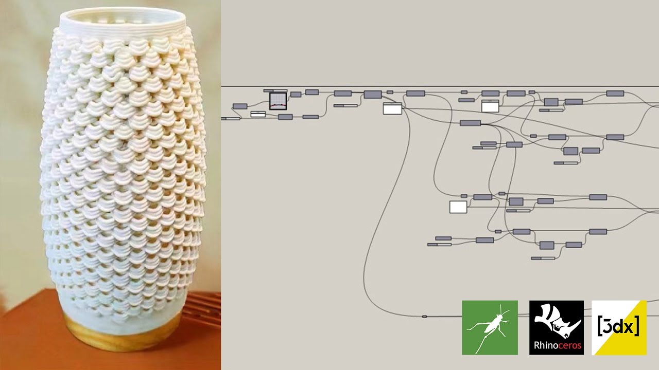 Designing a 3D Printed Lantern in Grasshopper | Rhino 3D Tutorial| In english