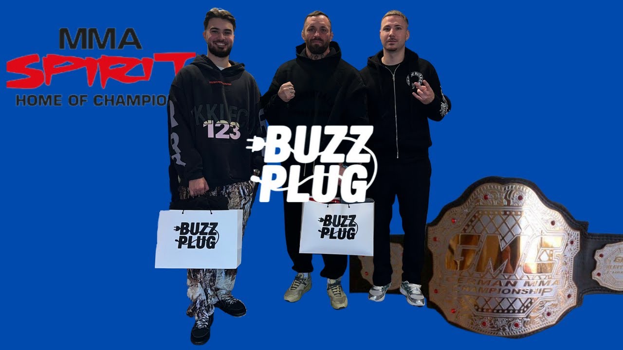MMA CHAMPION CHRISTIAN ECKERLIN WENT SHOPPING IN OUR OFFICE & TALKING ABOUT HIS FIGHT || BUZZ PLUG