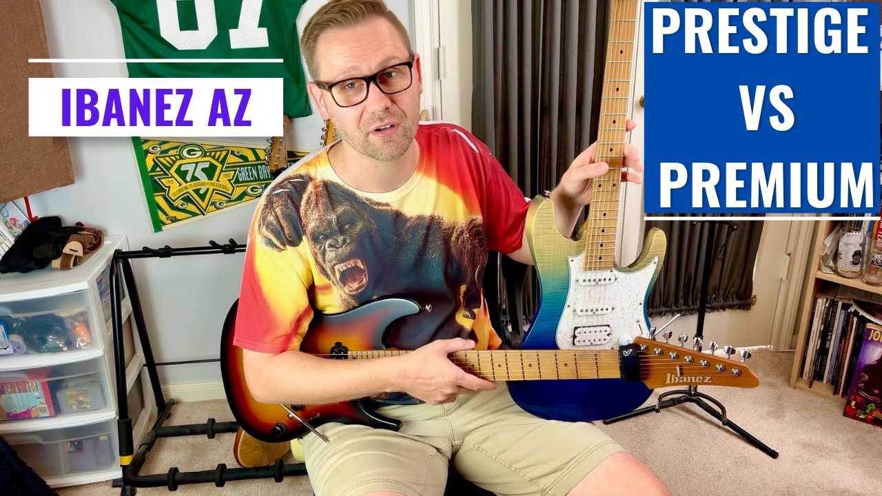 Ibanez AZ - Prestige vs. Premium!!  - Audio Clips & Comparison!
