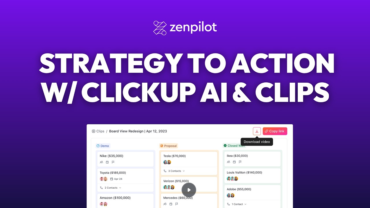 Как автоматизировать стандартные операционные процедуры с помощью ClickUp Clips и ClickUp AI