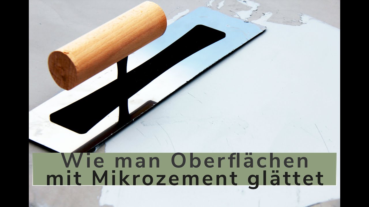 Wie man Oberflächen mit Mikrozement glättet