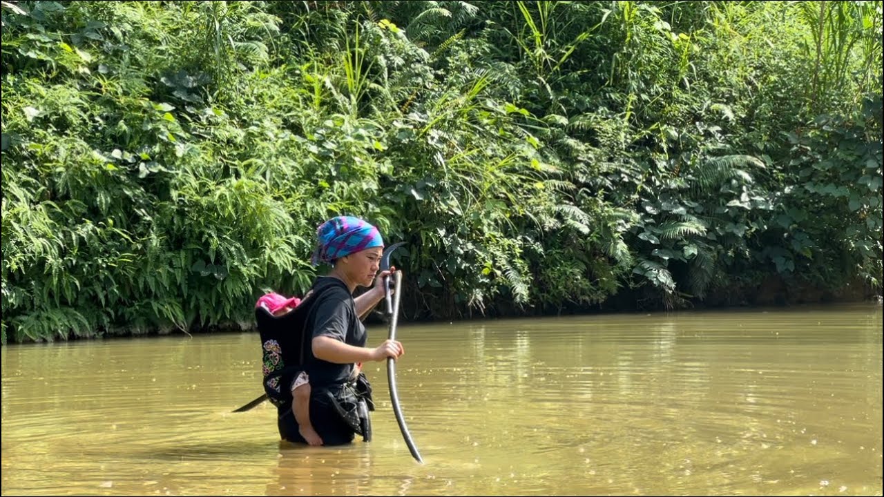 Single mother repairs clean water supply