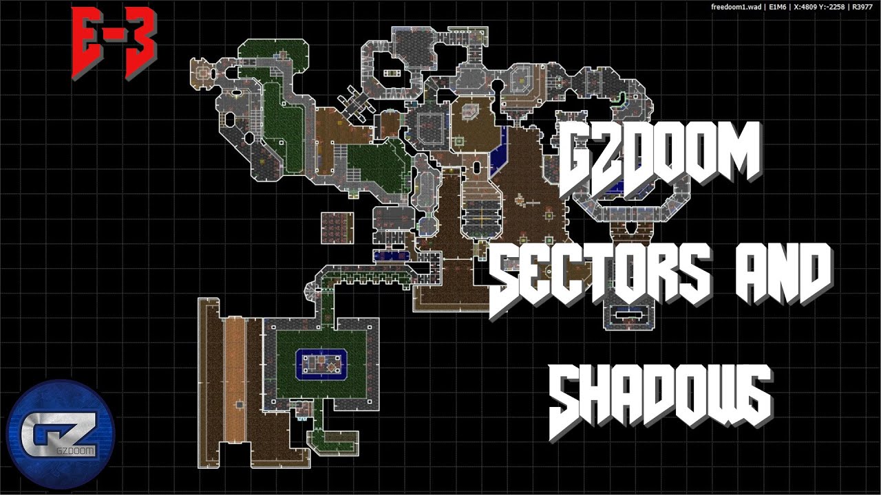Картографирование GZDoom — Секторы и Тени — Урок 3 | Ultimate Doom Builder (UDB)