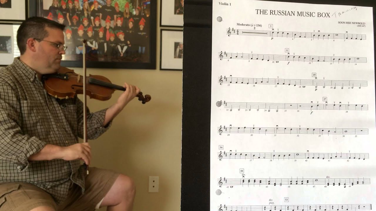 Russian Music Box  Violin I