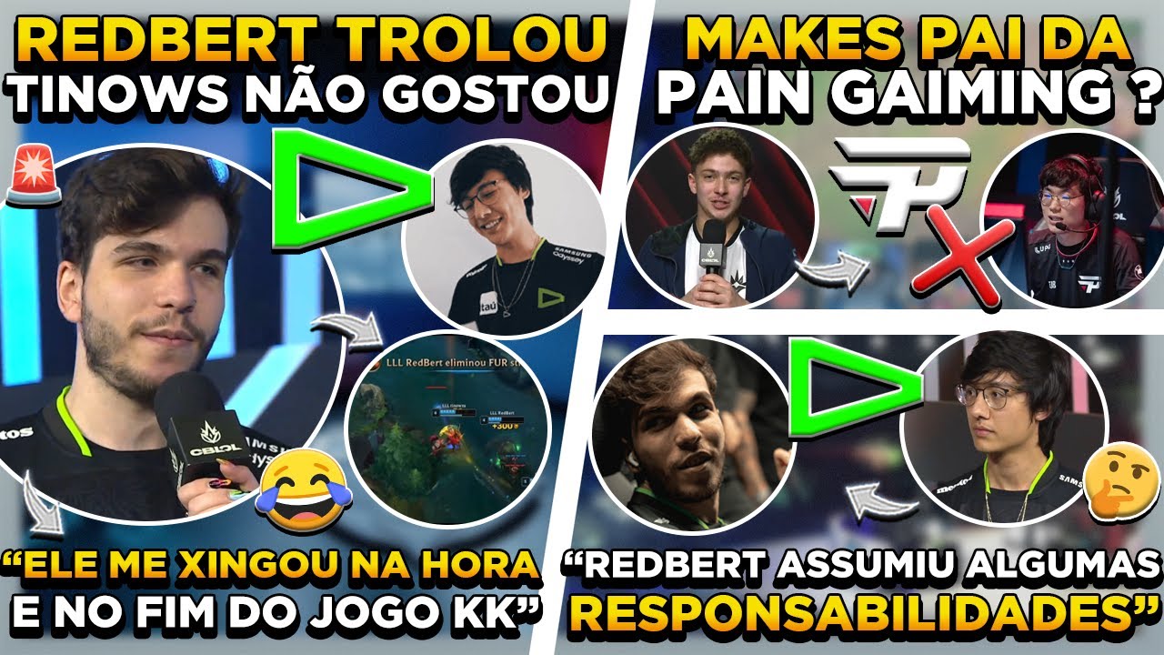 TINOWS TILTOU COM RED BERT ! LIBERTY DESTR&Oacute;I A PAIN ! TINOWS REVELA DETALHE INTERNO DA LOUD !