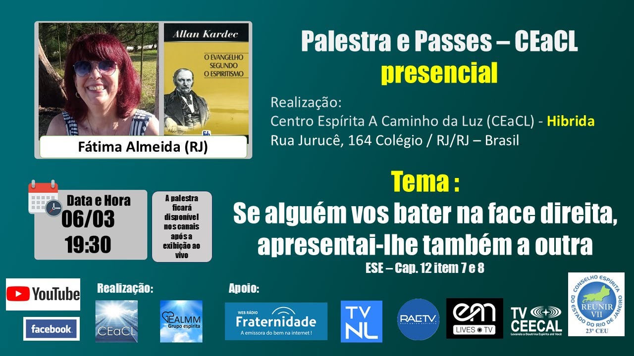 SE ALGUÉM VOS BATER NA FACE DIREITA, APRESENTAI-LHE TAMBÉM A OUTRA - Fátima Almeida