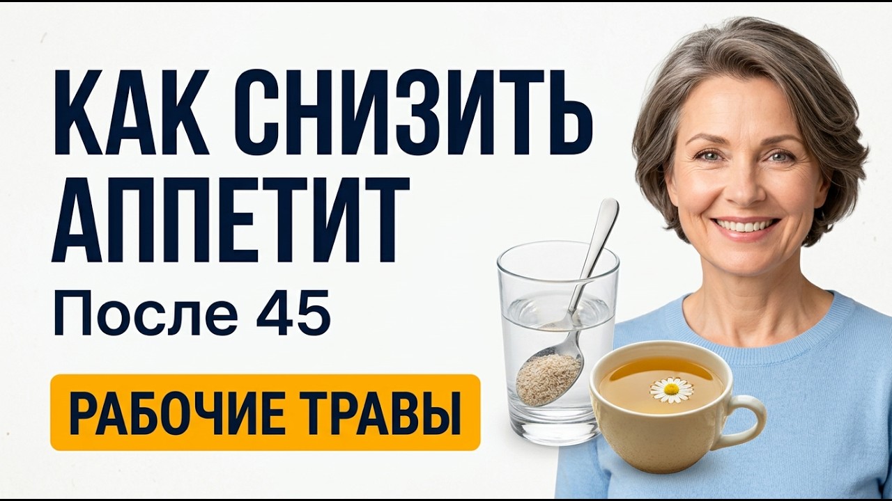 Травы для снижения аппетита после 45: вечерний жор, сладкое и перекусы есть такое?
