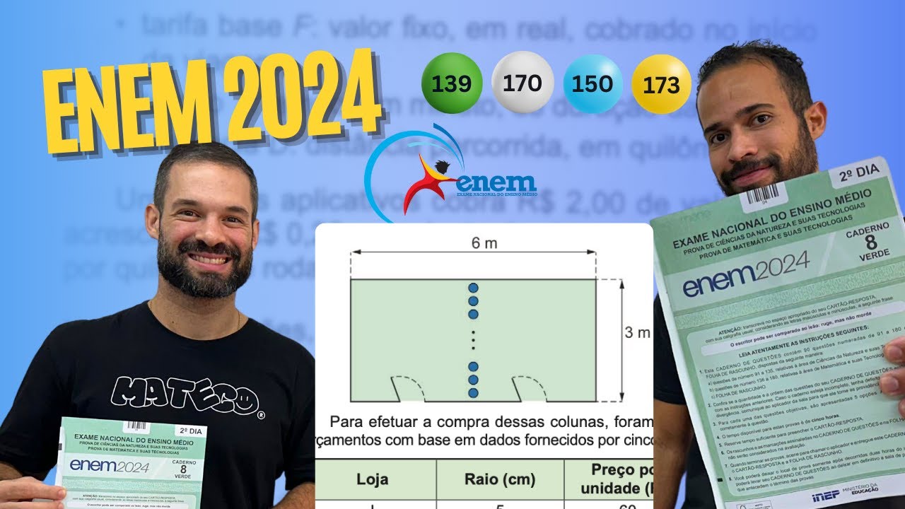 QUESTÃO 139 - CADERNO VERDE | MATEMÁTICA ENEM 2024