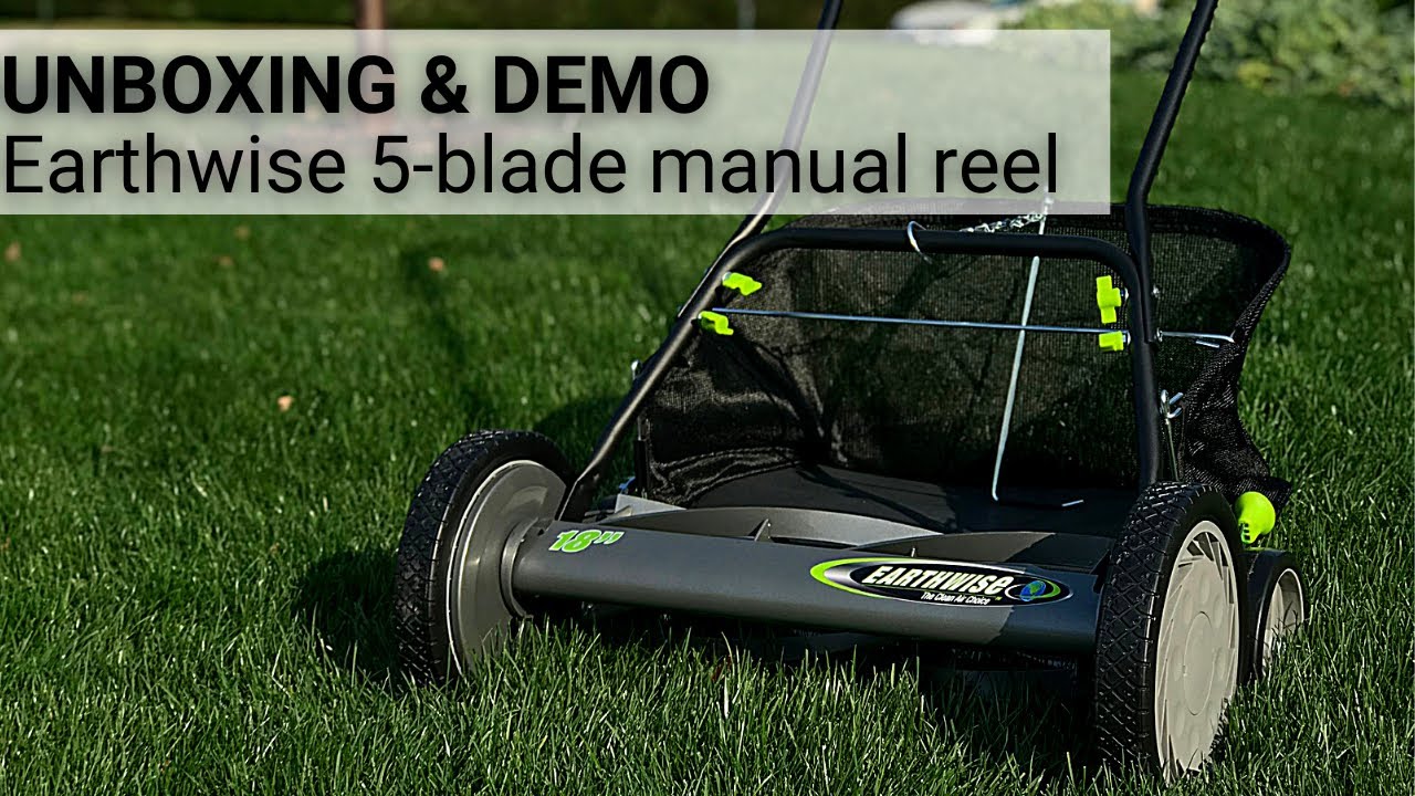The Best Cut at the Lowest Costs 🤑 No Fuel, Oil, or Batteries! // Earthwise 5 Blade Reel Mower