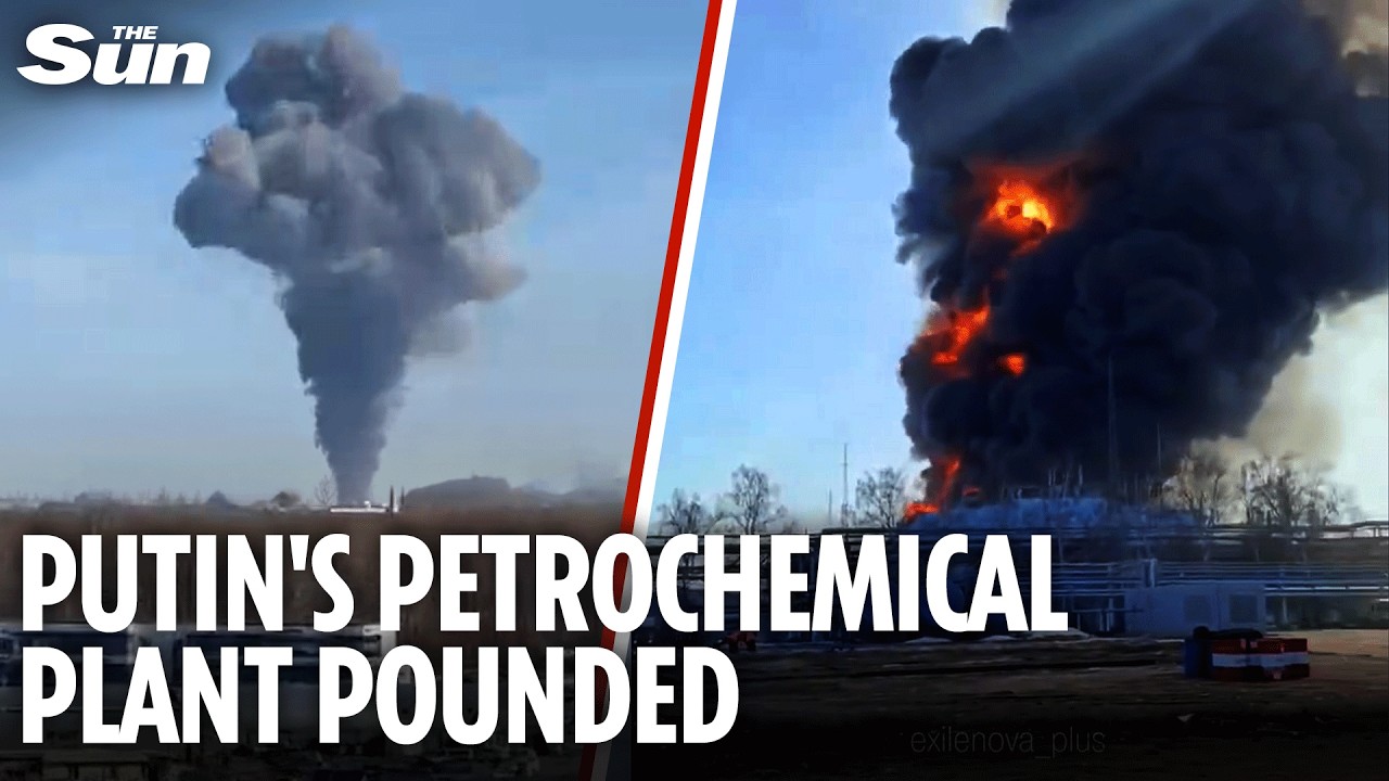 Giant fireball engulfs one of Russia's largest chemical plants in dramatic explosion